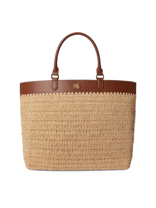 KYLA TOTE-TOTE-LARGE LAUREN RALPH LAUREN | 431982183001NATURAL/LAUREN TAN